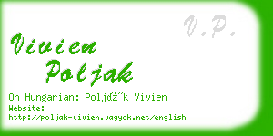 vivien poljak business card